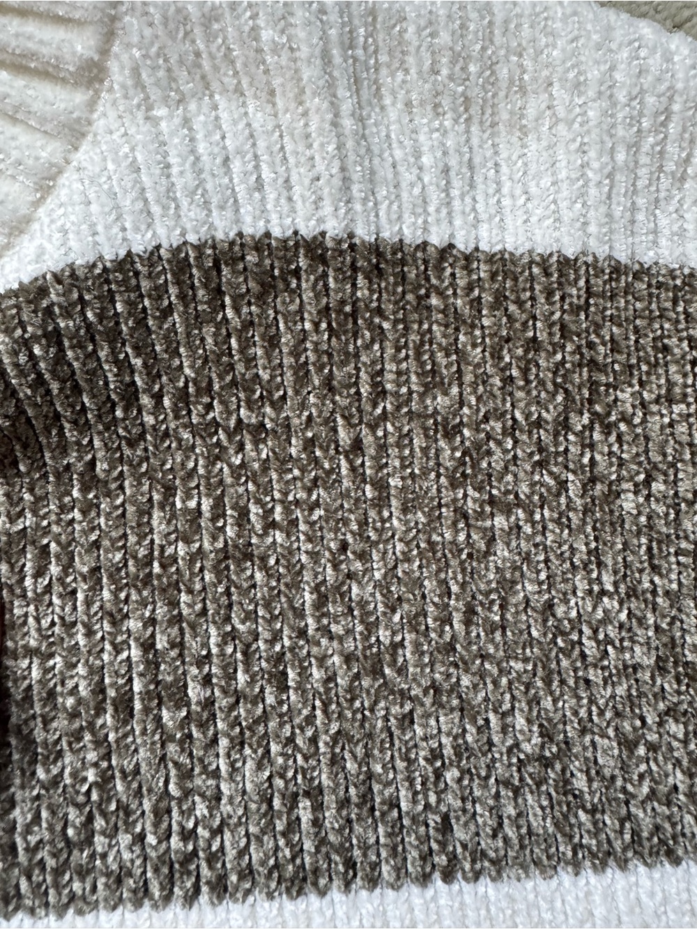 Altar'd State Cream and Charcoal Wide-Stripe Crewneck Sweater - Picture 4 of 5